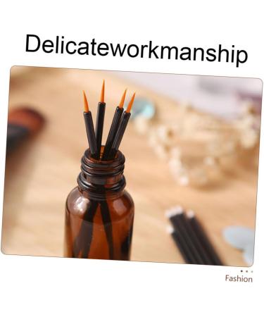 FOYTOKI 100pcs Disposable Eyeliner Brush Lip Gloss Wands Fine Eyeliner Brush Face Makeup Black Plastic - Buy Online on SooperMarket.com