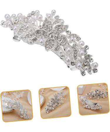 BELLIFFY Rhinestone Hair Clip Flower Hair Clip Hair Barrettes for Women Thick Hair Girl Headdress Hair Accessory Hairpin for Women Womens Barrettes for Hair Hair Clips Dipper Iron - Buy Online on SooperMarket.com