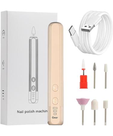 Neamou Electric Nail Drill Kit | Electric Nail File Set Compact Portable Design Electric Filer Hand Foot Care Tool for Nail Grind Khaki English Version - Buy Online on SooperMarket.com