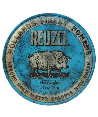 REUZEL Hair Pomade Piglet Blue 1.3 oz by REUZEL by Reuzel Unscented 35 g (1 pack)