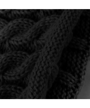 Yinuoday 2PCS Baby Knit Hat Scarf Set - Winter Beanie Cap with Circle Loop Scarf Neckwarmer in Black - Buy Online on SooperMarket.com