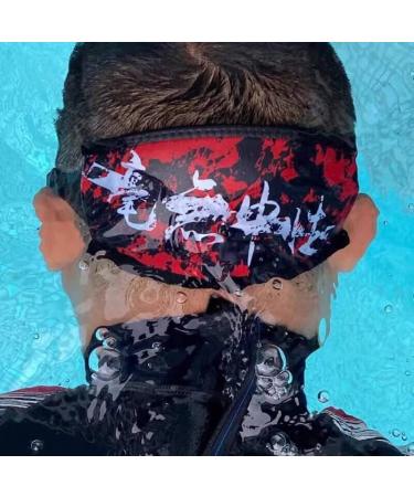 AUTOKOLA Neoprene Scuba Diving Mask Strap Cover - Black - CCR Flag Patterns - Velcro Closure - 7.5 x 3.5 - Buy Online on SooperMarket.com