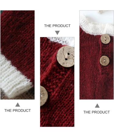 KESYOO Santa Claus Red Hat Newborn Baby Photography Romper Handmade Crochet Knitted Costume for Boys and Girls - Buy Online on SooperMarket.com