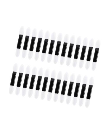 100pcs Eyeshadow Sponge Beauty Sponge Make up Applicators for Face Double Ended Makeup Brush Makeup Eyeshadow Eye Shadow Women Eyeshadow Brush Suit Travel Disposable White