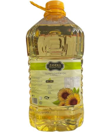 Zamera Refind Sunflower Oil 5 Litre - Buy Online on SooperMarket.com