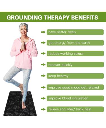 Grounding Mat for Sleeping Grounding Pad Upgraded Material and Pattern for Health Improvement Pain Stress Inflammation Relief Grounding Mat for Foot Bed (15.7" 23.6" Pen) - Buy Online on SooperMarket.com
