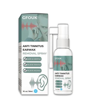 GFOUK Anti Tinnitus Earwax Removal Spray Anti Cochlear Blockage Removal Spray Earwax Dissolving Spray Ear Wax Remover Ear Wax Cleaner (1pcs)