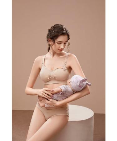 Dreamburn Maternity Nursing Bra XL - Seamless Wireless Comfort for Breastfeeding - 4 Row Hook Adjustment - Removable Spill Prevention Pads - Includes Extenders - 2 Black Pack - Buy Online on SooperMarket.com