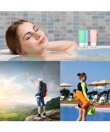 Rogue Silicone Travel Bottles Set - 6x85ml Toiletries Container for Shampoo Shower Gel & Personal Hygiene | Perfect Travel Essentials - Buy Online on SooperMarket.com