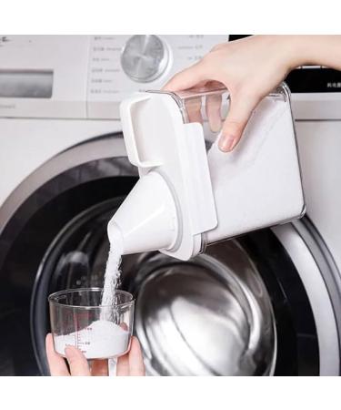 kawehiop Detergent Container Wide Application Easy to Clean and Reusable Large Capacity Plastic Transparent - Buy Online on SooperMarket.com