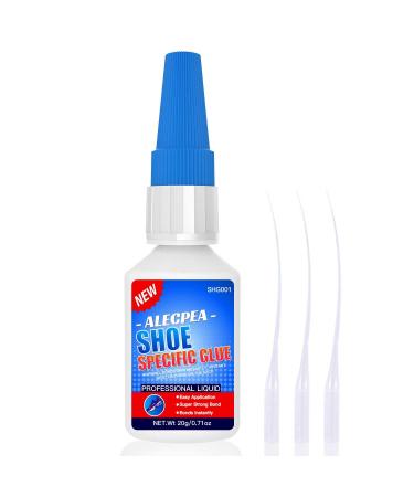 20g Shoe Glue - Ultimate Strength Adhesive for for Soles Boots Sneakers Heels Hiking Shoes Leather Handbags - Quick Set in 15 Seconds Shoe Glue 20g/1pack