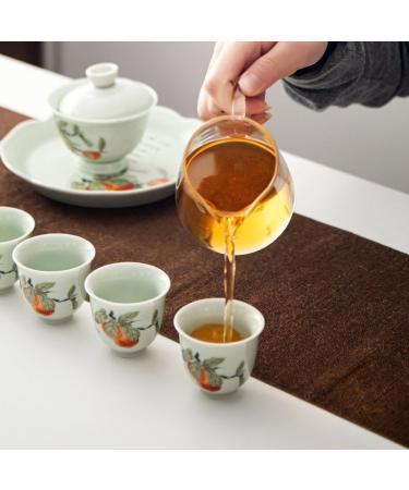 New style persimmon persimmon tea set Deyu white porcelain enterprise employee souvenir business practical gift/123 - Buy Online on SooperMarket.com