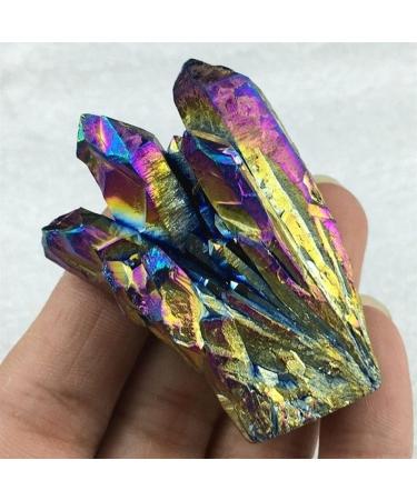 Stone Crafts 30g Quartz Crystal Titanium Cluster VUG Specimen Reiki Home Decor ERBRA - Buy Online on SooperMarket.com