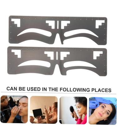 Beavorty 6 Pcs Eyebrow Ruler Molds Eyebrow Shaping Stencil Eyebrow Makeup Tools Eyebrow Trimming Card - Buy Online on SooperMarket.com