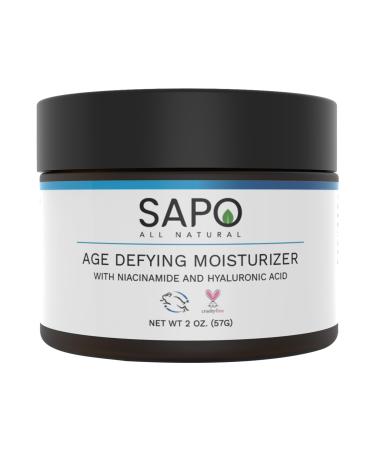 Age Defying Moisturizer with Vitamin B C E and Hyaluronic Acid. Antiaging Hydrating and Moisturizing. A Great Face Cream for Day or Night - 2 Oz