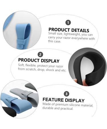 Buy Beavorty 4pcs Razor Case & Shaver Travel Bag - Durable Silica Gel Carrying Case for Razors & Trimmers - Perfect for Travel & Storage - Buy Online on SooperMarket.com