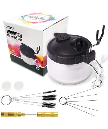 Ultimate Airbrush Cleaner Kit with Solution, Holder, and Glass Cleaning Pot - Efficient Airbrush Cleaning Solution - Buy Online on SooperMarket.com