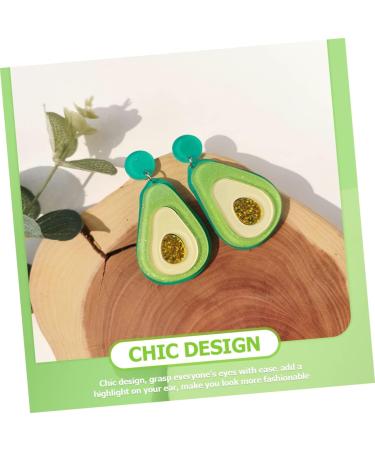 Abaodam 4 Pairs Avocado Earrings Avocado Gifts Avacado Bridal Earrings for Wedding Fashion Earrings for Women Sushi Go Drop Earrings Avocados Accessories Acrylic Miss Personality - Buy Online on SooperMarket.com