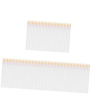 Baluue 300 Pcs Disposable Eyeliner Brush Eyeliner Applicator Powder Eyeliner Brush Detail White Nylon
