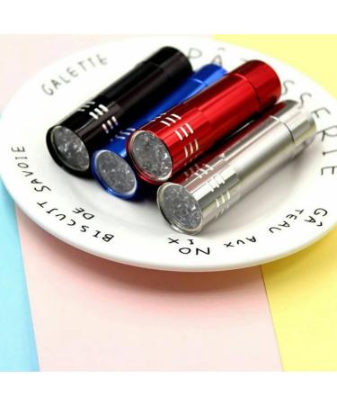 OSALADI 9 Uv Flashlight Mini Uv Nail Lamp Portabel Torch Mini Uv Touch Uv Led Flashlight Money Detector Light Mini for Nails Glow in Dark Flashlights Led Nail Lamp Portable Jewelry - Buy Online on SooperMarket.com