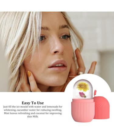 Buy Ice Face Roller - Reusable Beauty Ice Cube Massager for Face & Eyes | Brighten & Tighten Skin | Pink Skin Care Tool - International Shipping Available - Buy Online on SooperMarket.com