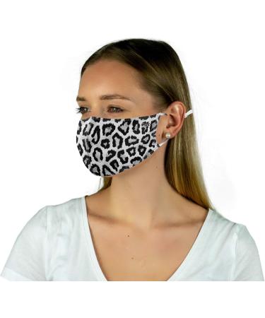 Buy P.A.C. Lightweight 2 Pack Premium Community Masks - Washable Reusable Oeko-Tex Certified - White Leopard + Total Black - Buy Online on SooperMarket.com