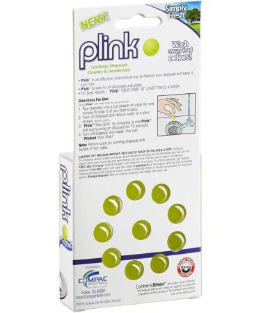 COMPAC HOME Plink Garbage Disposal Cleaner & Deodorizer - Simply Fresh Scent Value Pack (40 Count) - Infuse & Freshen Your Kitchen Waste Disposal - Easy-to-Use Waste Disposal Cleaner - Buy Online on SooperMarket.com