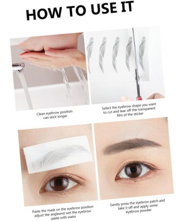 PLAFOPE 5pcs Eyebrow Stickers Best Eyebrow Transfers Eyebrow Transfer Stickers 3d Tool Eyebrow Trimming - Buy Online on SooperMarket.com