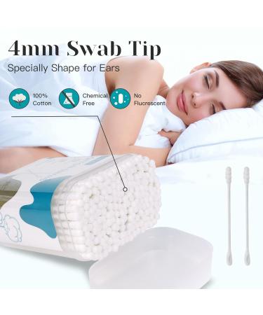 MEIPO Spiral Head & Ear Spoon Cotton Swab Buds (4Pack-800pcs) - Gentle Makeup Removal & Ear Cleaning - Buy Online on SooperMarket.com