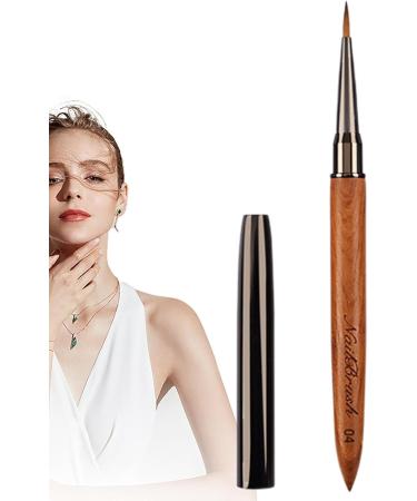 Lnhgh Nail Polish Brush - Tool Sandalwood Nail Polish Brush For Thin Details Fine Drawing Long Lines Home Use And Professional Nail Salon - Buy Online on SooperMarket.com