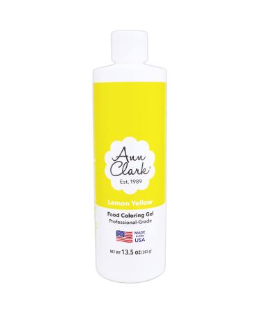 Ann Clark Lemon Yellow Food Coloring Gel Extra Large 13.5 oz Professional Grade Made in USA 399.24 ml (Pack of 1)