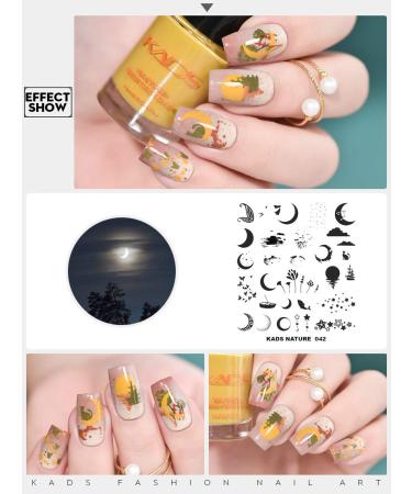 KADS Nail Stencil - Moonfish Image Nail Art Stamping Plate for DIY Manicure | Natural Nail Tool (NA042) - Buy Online on SooperMarket.com