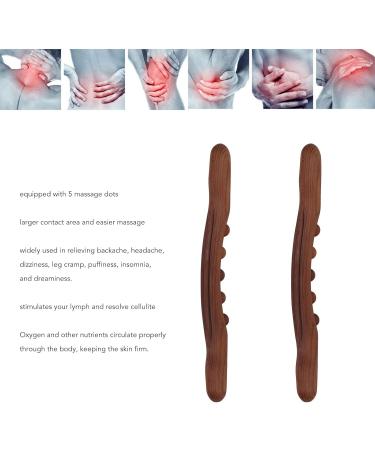 2pcs Wooden Gua Sha Stick Set - Massage Points for Home Relaxation | Natural Wooden Scraping Stick - Buy Online on SooperMarket.com