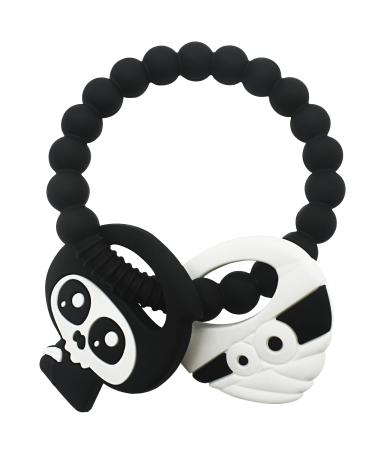 Black Goth Baby Teething Toys  Gothic Baby Teeher  Silicone Grim Reaper Chew Toy for Teething Babies