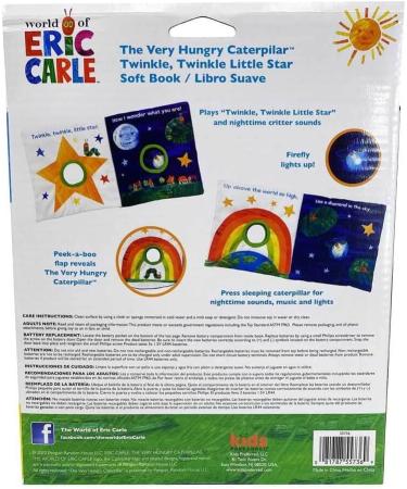 Eric Carle Kids Preferred Very Hungry Caterpillar Soft Book with Sounds and Light Up Firefly - Perfect for Infants and Babies - Buy Online on SooperMarket.com