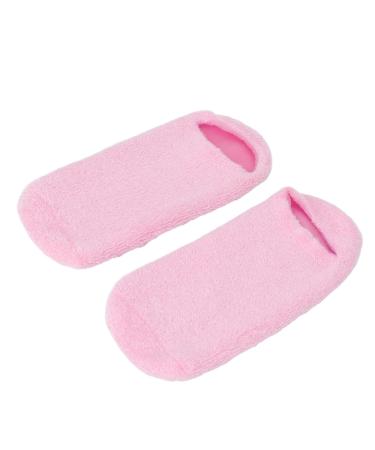 2 Pairs Silicone Moisturizing Socks Washable Reusable Moisturizing Socks Women Foot Spa Pedicure Socks Anti Slip Aloe Socks for Repairing Dry Cracked Feet (LIZEALUCKYuqwE28-12) LIZEALUCKY061rcokvb9-12