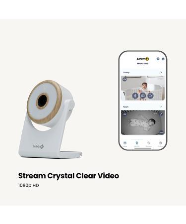 Safety 1st Connected WiFi Baby Monitor | 1080p HD Camera | Motion & Sound Notifications | Encrypted Livestream | Advanced Night Vision | iOS & Android Compatible - Buy Online on SooperMarket.com