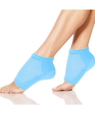 Beaupretty Heel Protection Moisturizing Socks - Spa Gel Heel Sockets & Moisture Gel Socks for Women with Nuis Blue Elevator Insoles - Buy Online on SooperMarket.com