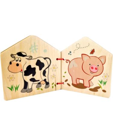 Shop Hess Wooden Toys 14313 - Handmade Wooden Mouse Picture Book for Kids 6+ Months - Eco-Friendly Farm Motifs - Buy Online on SooperMarket.com