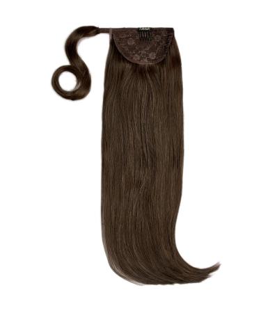 Luxury Gold 22'' 120g Human Hair Pony -4/27 Dark Brown & Caramel