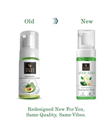 Good Vibes Gentle Cleansing Foaming Face Wash - Avocado 150ml | Best International Shipping - Buy Online on SooperMarket.com