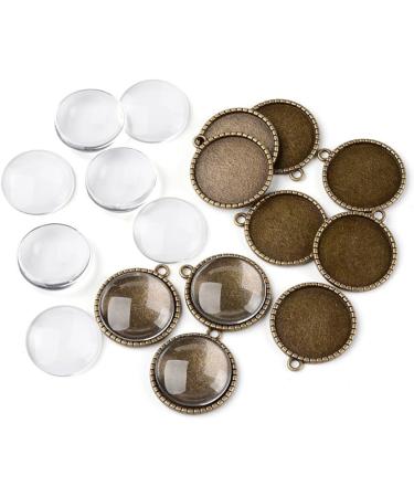 1 Transparent Glass Dome Tiles - 60 Pieces Clear Round Gems for Christmas Decor & Jewelry Making - Buy Online on SooperMarket.com