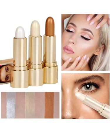 Highlighter Stick Makeup Brightens Shades Pencil Face Shaping Trimming Stick 4.7g Style-2 Beauty Accessory 2# - Buy Online on SooperMarket.com