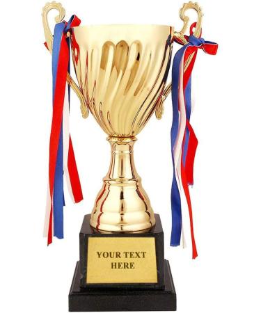Large Gold Trophy Cup for Sports Tournaments & Competitions - Soccer, Football, Leagues, & Teamwork Awards - Buy Online on SooperMarket.com