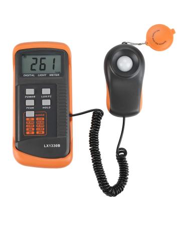 Light Meter LX1330B Illuminance Digital Luxmeter LCD Display 0-200,000 Lux Meter Digital Illuminance Luminometer Lux and FC Switchable