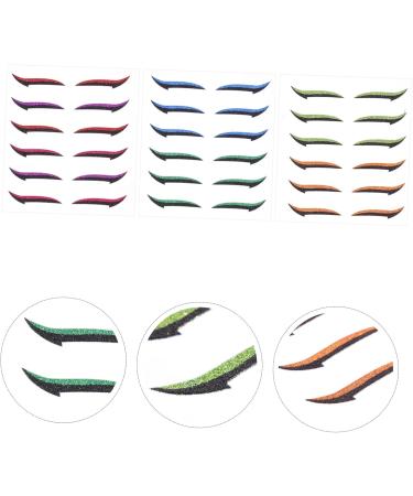 Mikinona Double Sided Tape 18 Pairs Anti Sweat Eyeliner Purple Duct Tape Adhesive Eye Line Strip Eyeliner Sticker Tool Man Eyes - Buy Online on SooperMarket.com