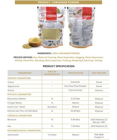 Mum's Premium Ground Coriander Powder - 150g | Cilantro Powder for Authentic Flavor - Buy Online on SooperMarket.com
