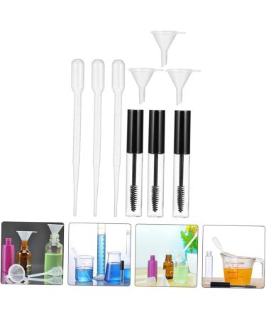 Gogogmee 9 Set Empty Mascara Bottle Eyelash Growth Oil Bottle Lip Cream Bottle Empty Funnel Abs Transparent - Buy Online on SooperMarket.com