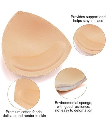 Bra Pads Inserts 3 Pairs - Nimiah Sewn Edges A/B C/D D/E Cup Sizes | Beige Black White Options | Small-Medium Size - Buy Online on SooperMarket.com