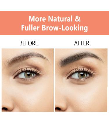 Charming 4D Tinted Eyebrow Gel in Dark Gray - Waterproof, Long Lasting, Non-Sticky, Cruelty Free & Paraben Free - Includes Spoolie Brush & Eyebrow Razor - 5.0g - Buy Online on SooperMarket.com